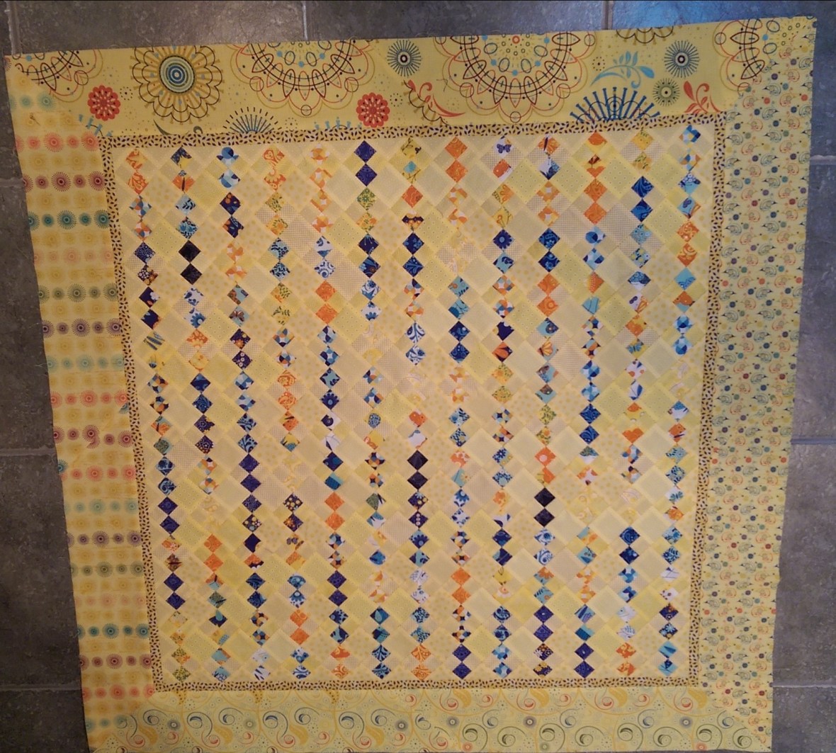 Blue and Yellow 4 Patch